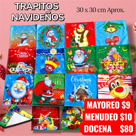 Toallas Navideñas 30 x30cm