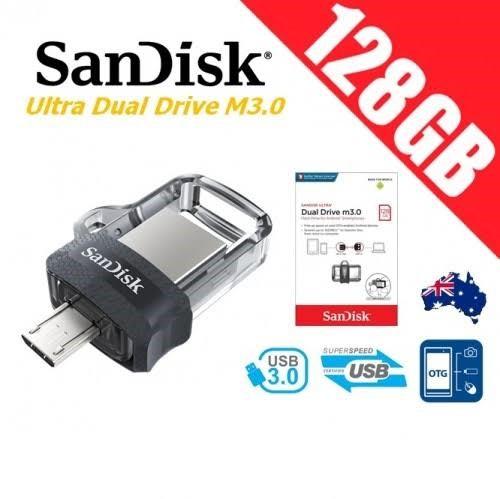 MEMORIA SANDISK DUAL DRIVE m3.0 128GB MICROUSB V8