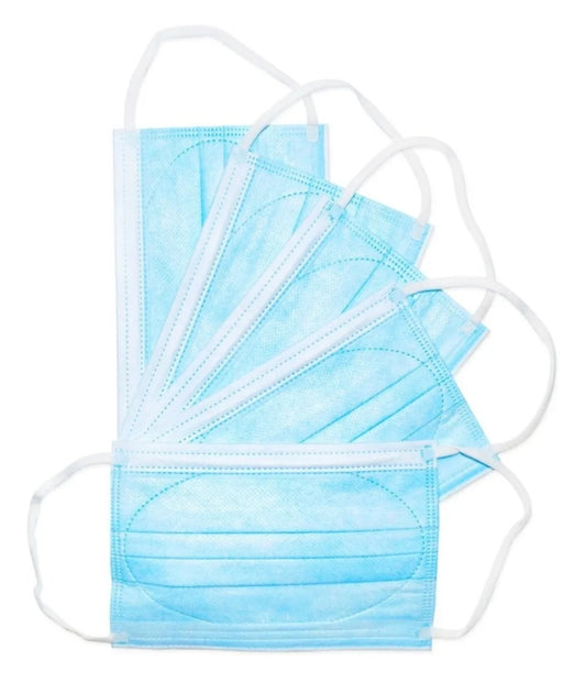 Cubrebocas Tricapa Certificado caja con 50 piezas Azul Niño Niña