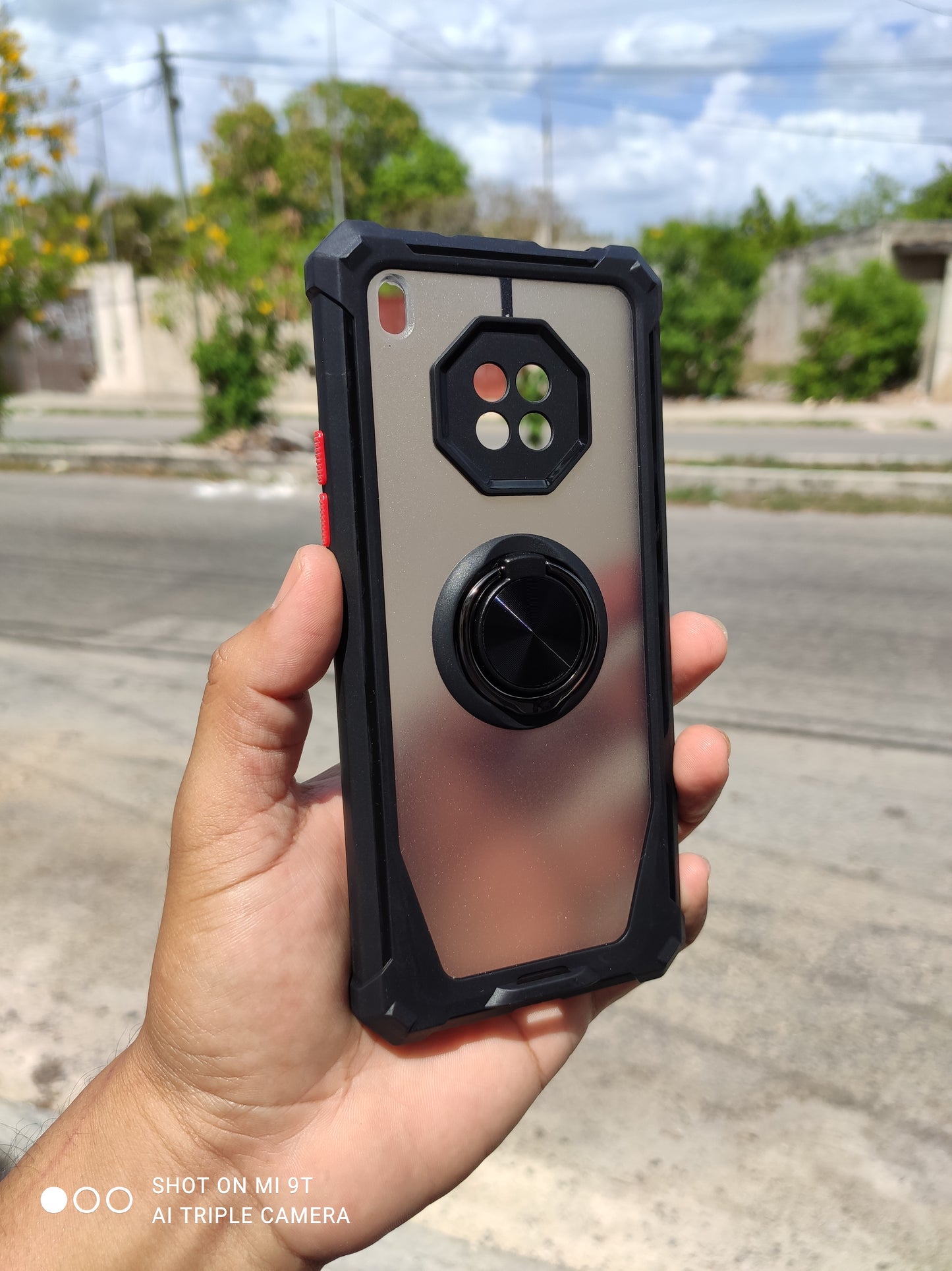 Funda Uso Rudo Con Anillo PopShope Para Huawei Y9A