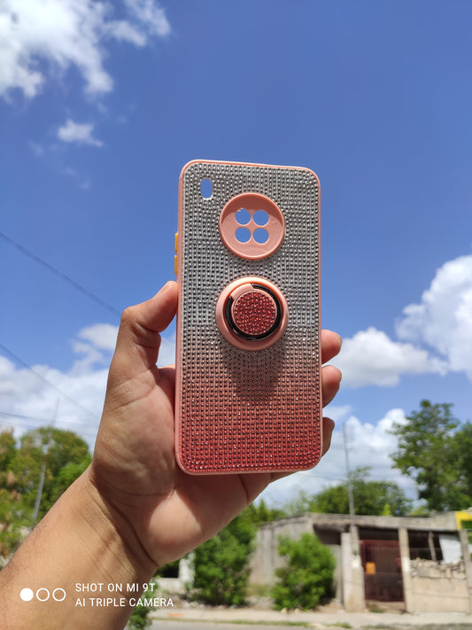 Funda de Diamante Con Anillo Para Huawei Y9A