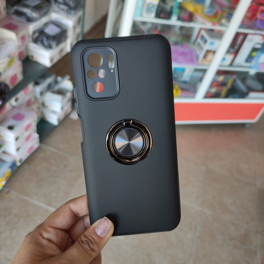Funda Anillo Con Protector De Camara Para Xiaomi Redmi Note 10 / Redmi Note 10S / Poco M5s