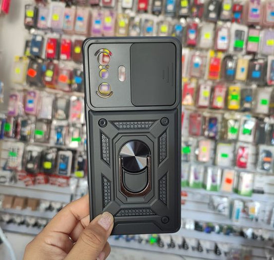 Funda Uso Rudo Con Protector De Camara Deslizante Para Xiaomi Poco F3 GT / K40 Gaming (LC)