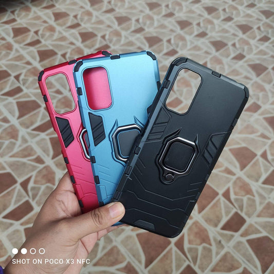 FUNDA USO RUDO CON ANILLO MAGNÉTICO PARA XIAOMI POCO M3 / REMI 9T