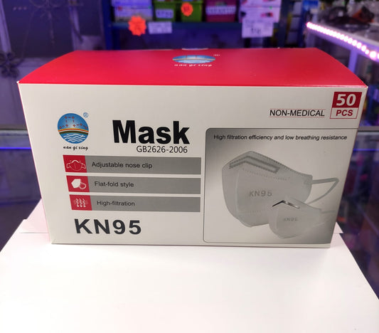 CAJA 50 PZ KN95 ADULTO COLOR BLANCO