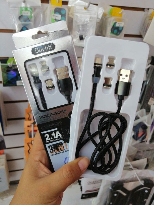 Cable Magnético 3 En 1