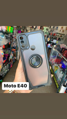 Funda Uso Rudo Con Anillo Para Motorola Moto E40