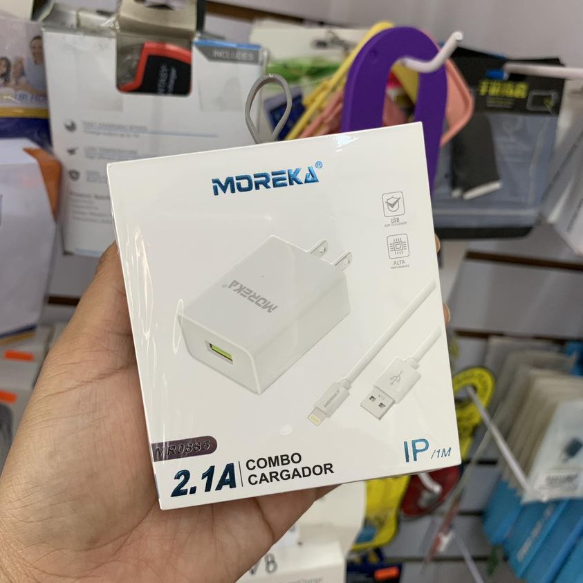Cargador Completo Lighting iPhone Moreka MR2885