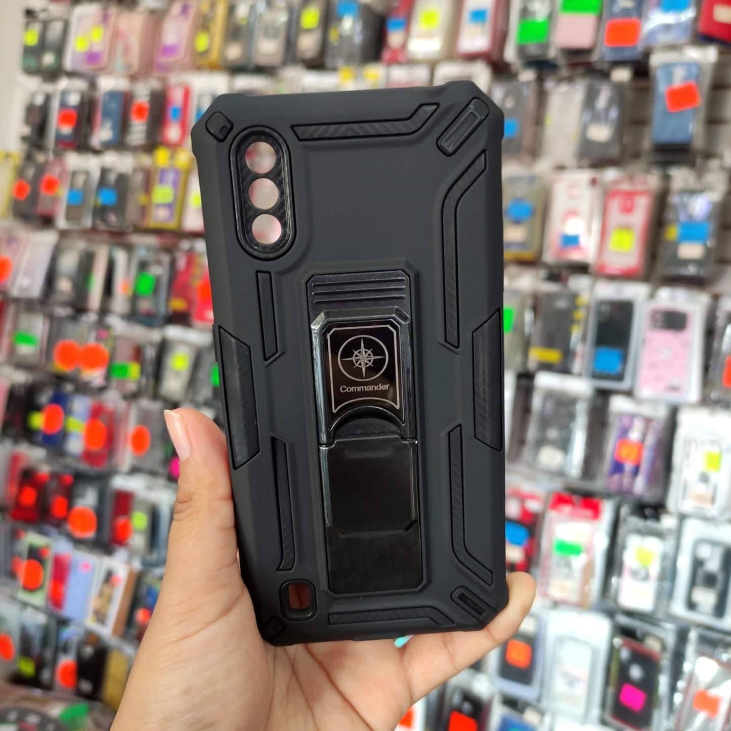 Funda Uso Rudo Con Clip Para Samsung A01