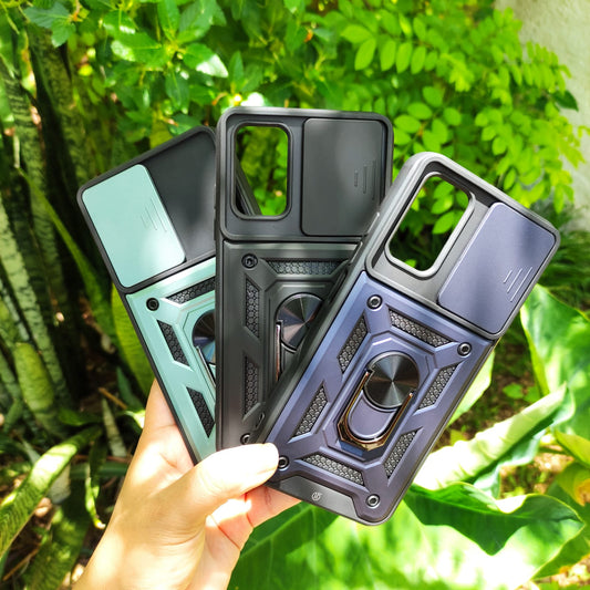 FUNDA CON PROTECTOR DE CAMARA DESLIZANTE PARA XIAOMI POCO M3 / REDMI 9T (LC)