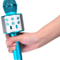 Micrófono Bocina Karaoke Bluetooth Portátil Cambiador De La Voz