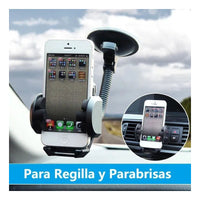 Soporte de Celular Telefono para Carro Parabrisas y Rejilla