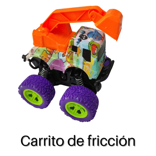 Carrito Coche De Fricción Monster