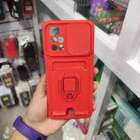 Funda Silicon Con Anillo Y Protector De Cámara Deslizante Para Xiaomi Redmi 10