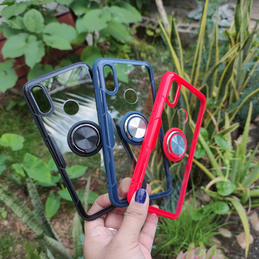 Funda Transparente Anillo Para Samsung M20