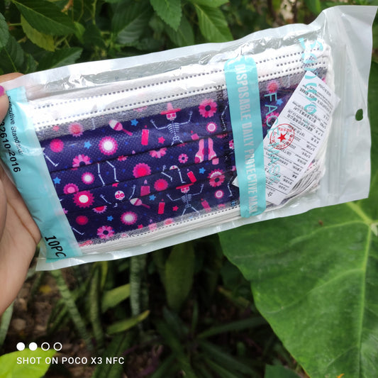 CUBREBOCAS TRICAPA PAQUETE 20 PIEZAS HALLOWEEN