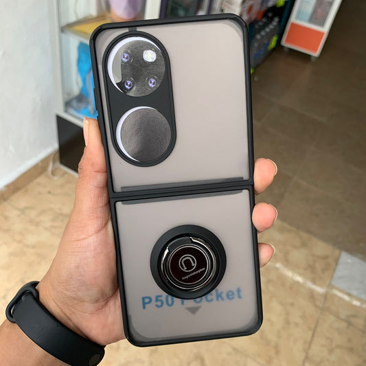 Funda Uso Rudo Anillo Para Huawei P50 Pocket