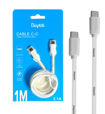 Cable Tipo C a Tipo C Buytiti 1M BT-CC-502