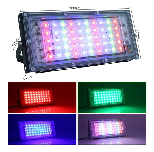 Reflector Led Multicolor 30w Rgb Con control TLRL-03