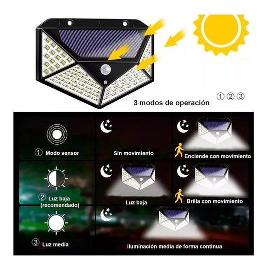 Lampara Solar Sensor Movimiento 30W EM118