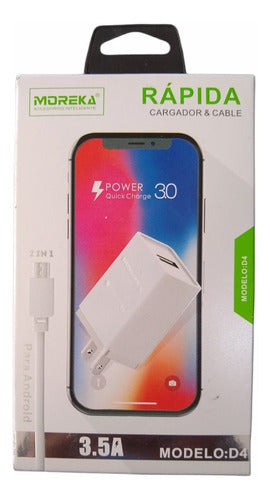 Cargador V8 Moreka MD4 3.5A