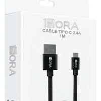 CABLE TIPO C 2.4A 1M 1HORA CAB237