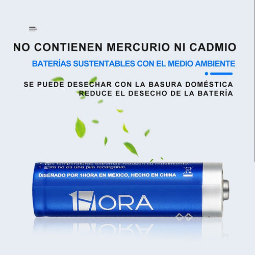 PAQUETE 4 PIEZAS PILA AAA 1HORA GAR135