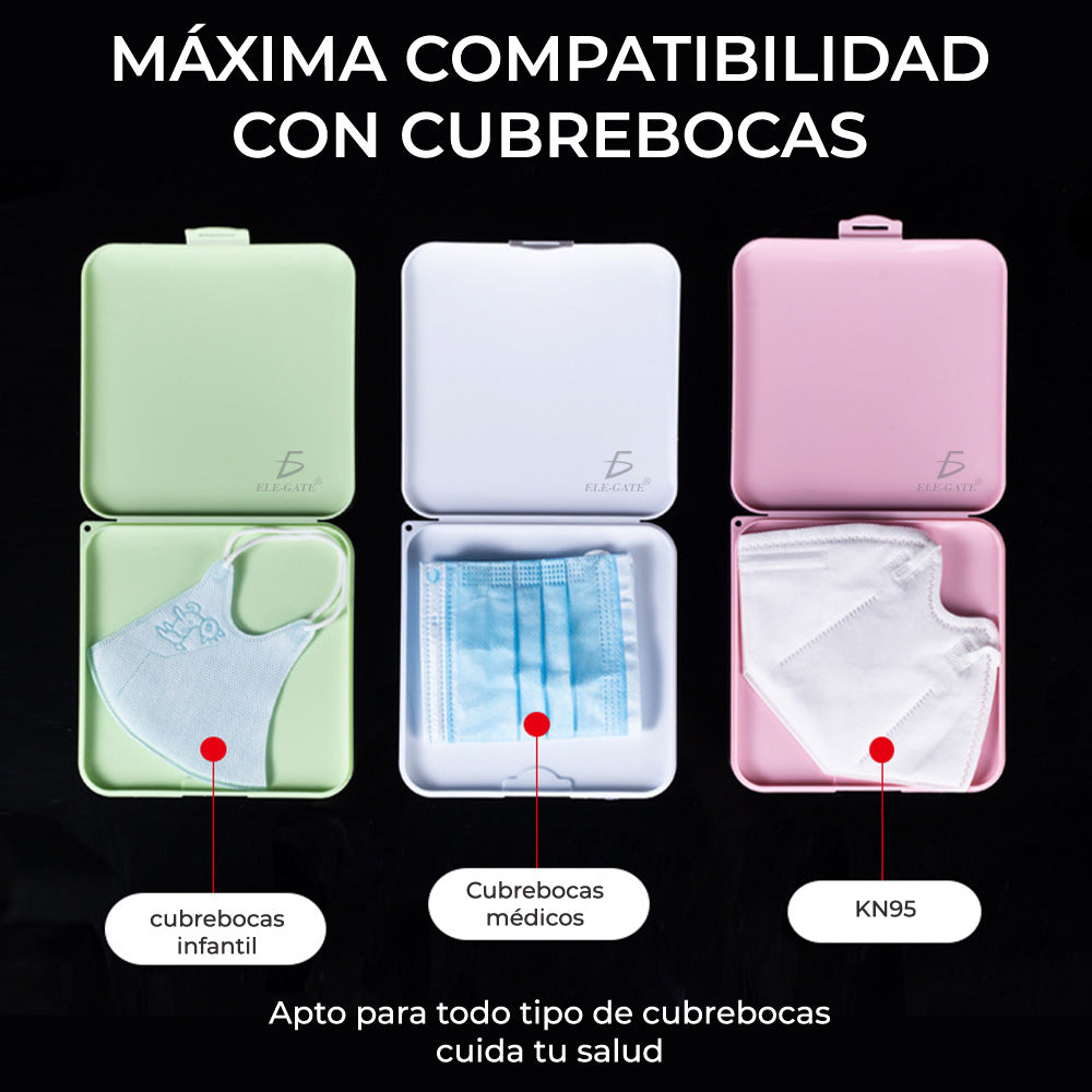 PORTA CUBREBOCAS CUADRADO ESTUCHE