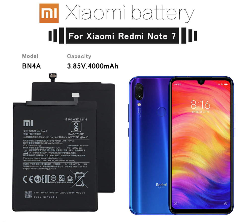 Bateria Pila para Xiaomi Redmi Note 7 Y Note 7 Pro / BN4A