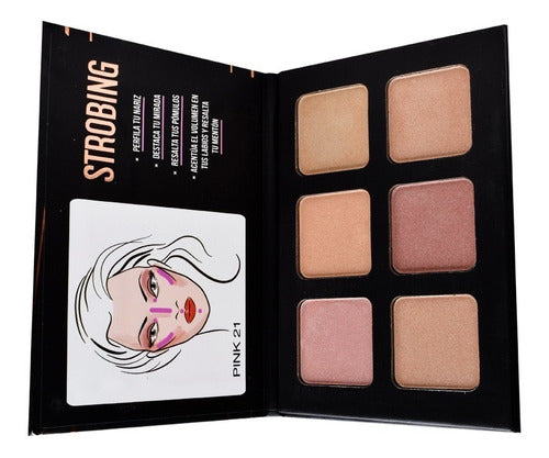 PALETA DE ILUMINADOR STROBING PINK 21