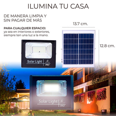 Reflector Led 10w C/ Panel Solar LED.23.10W