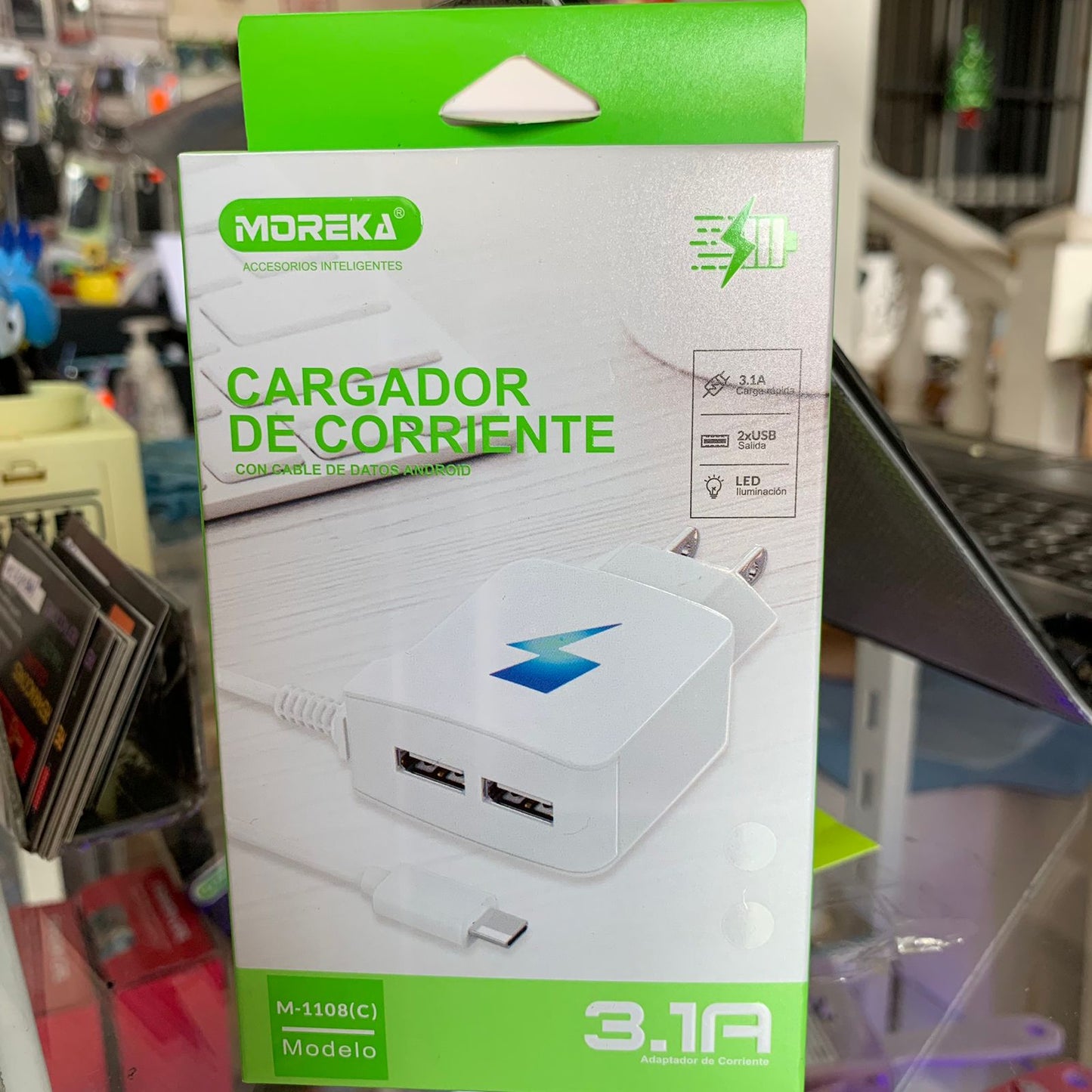 Cargador Tipo C 3.1A Moreka M-1108