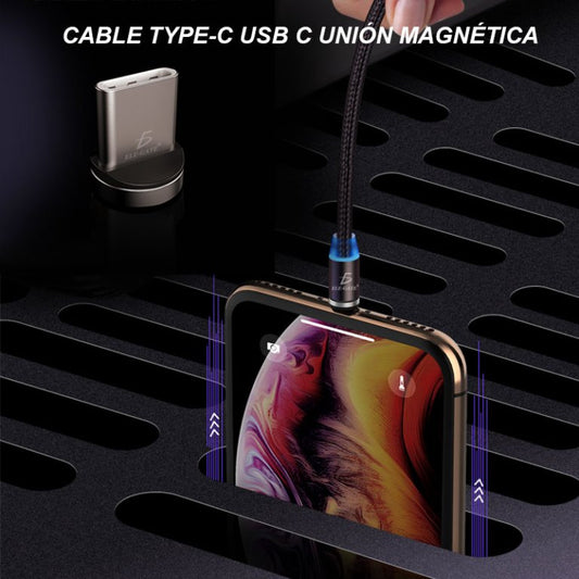 Cable Imán Usb Tipo C TYPE-C Carga Rápida
