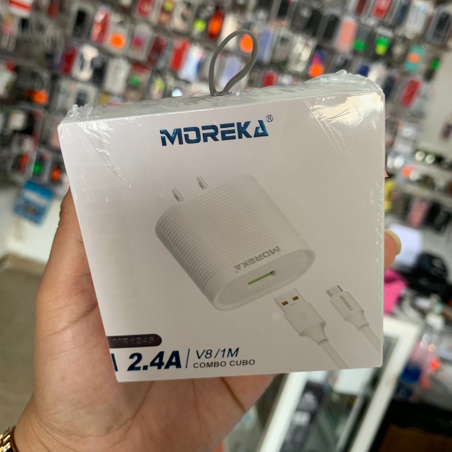 Cargador Carga Rápida V8 Moreka 2.4A MR1245