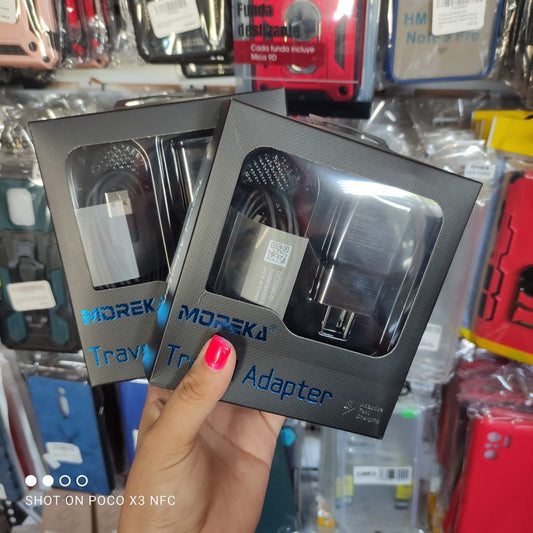 CARGADOR MOREKA TIPO C CARGA RAPIDA M03
