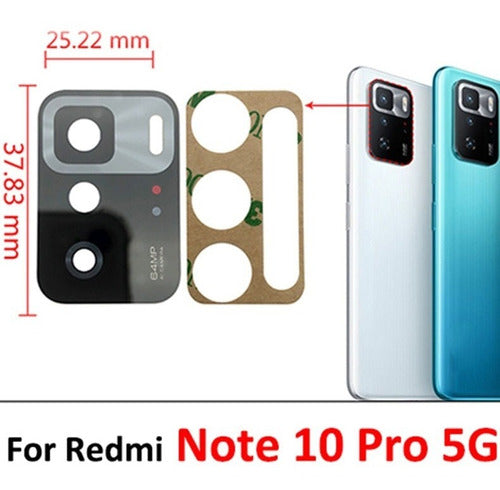 LENTE CRISTAL DE CAMARA REFACCION PARA XIAOMI NOTE 10 PRO 5G