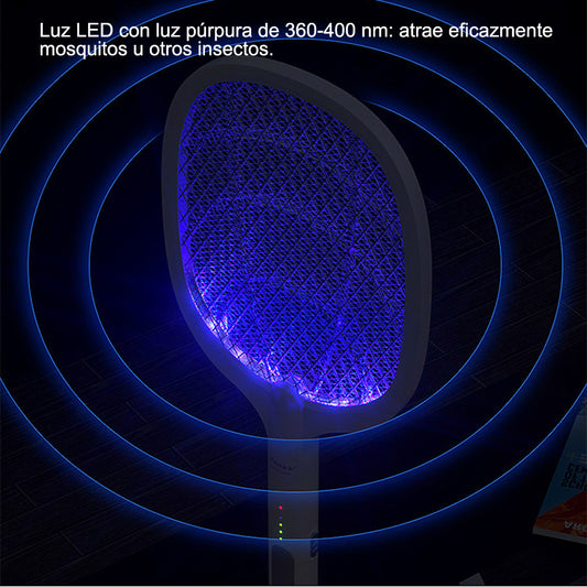 Raqueta Mata Mosquitos Lámpara Led Recargable