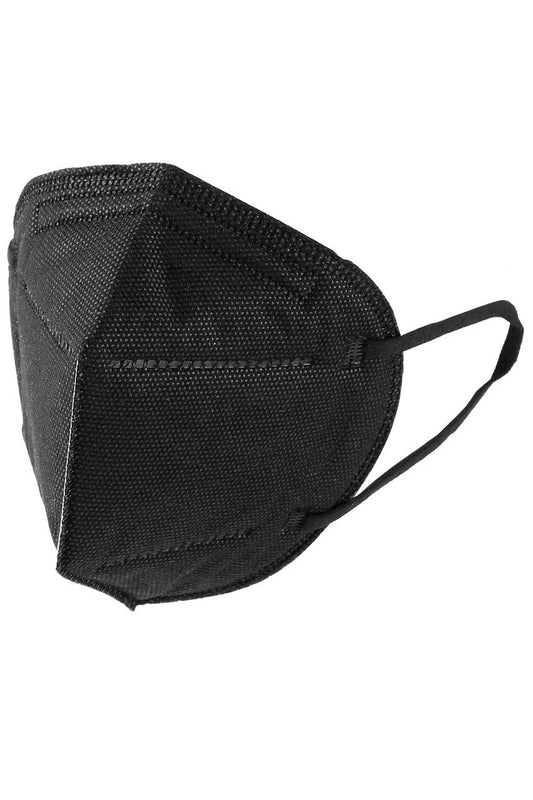 Cubrebocas Kn95 Negro Con Ajuste Nasal 10 PZ (ASOC)