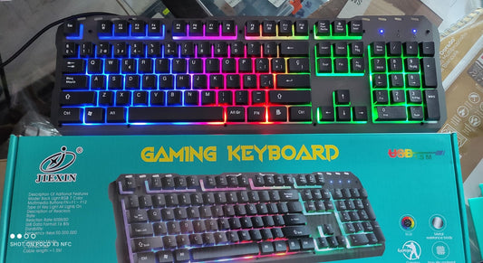 TECLADO GAMING CON LUZ LED