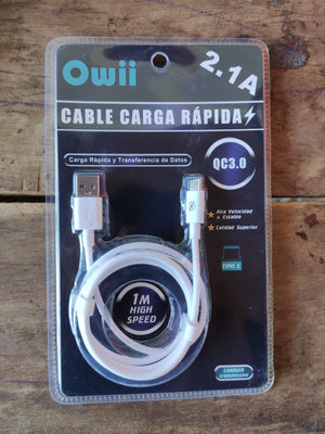 CABLE TIPO C 1M OWWI