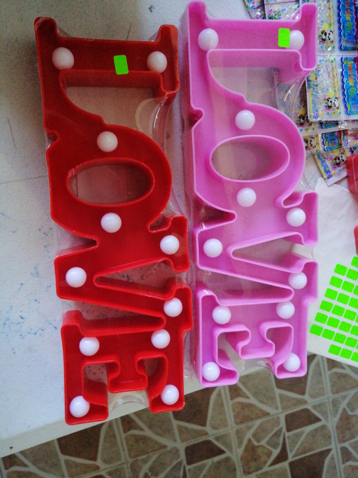 Anuncio Love con Luz Led QR-189