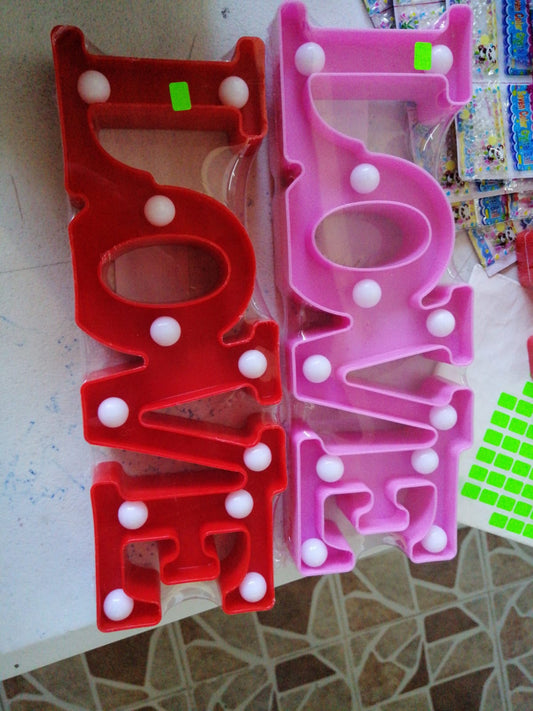 Anuncio Love con Luz Led QR-189