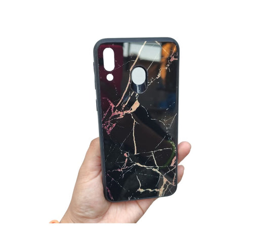 Funda Cristal Diseño Craquelado para Samsung M20