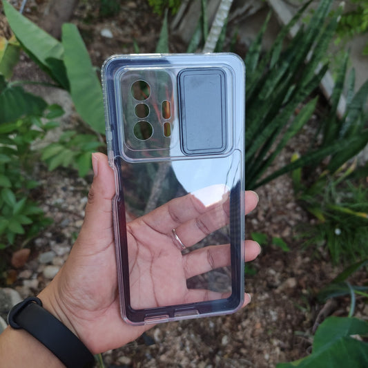 Funda Acrílico Uso Rudo Con Protección De Camara Deslizante Para Xiaomi Mi 11T / Mi 11T Pro