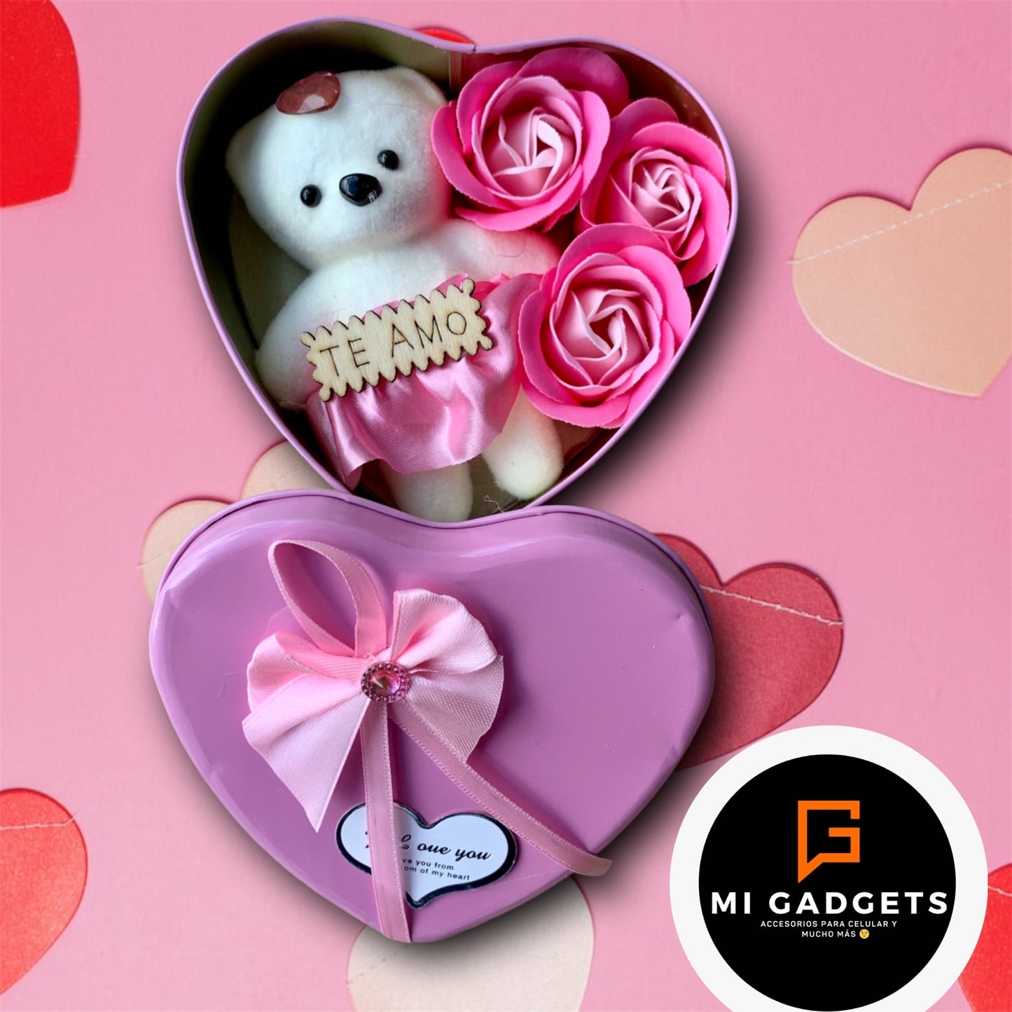 Estuche Con Petalos Y Osito FES.08