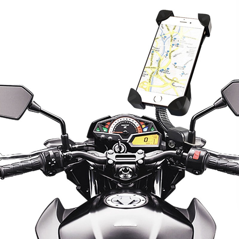 Soporte para Celular Con Cargador Para Motocicleta