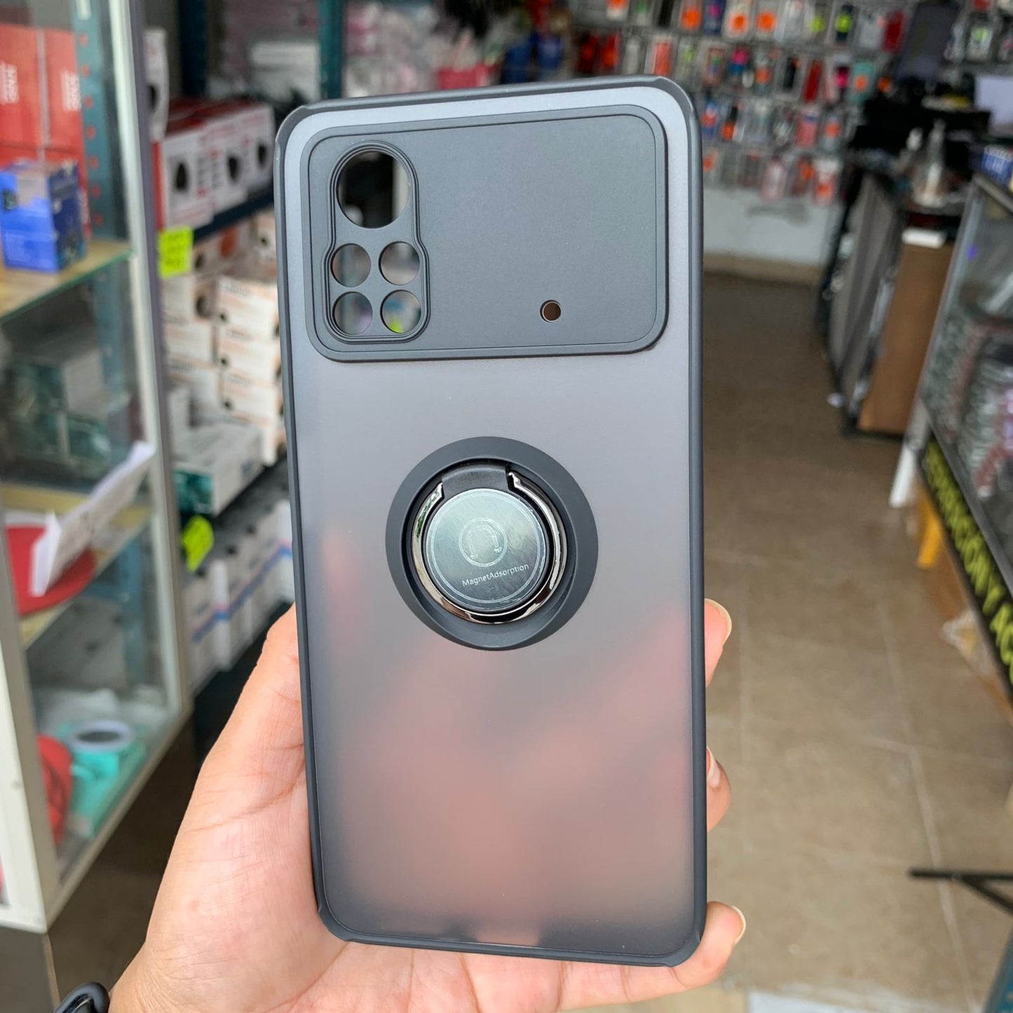 Funda Uso Rudo Anillo Para Xiaomi Poco M4 Pro 4G