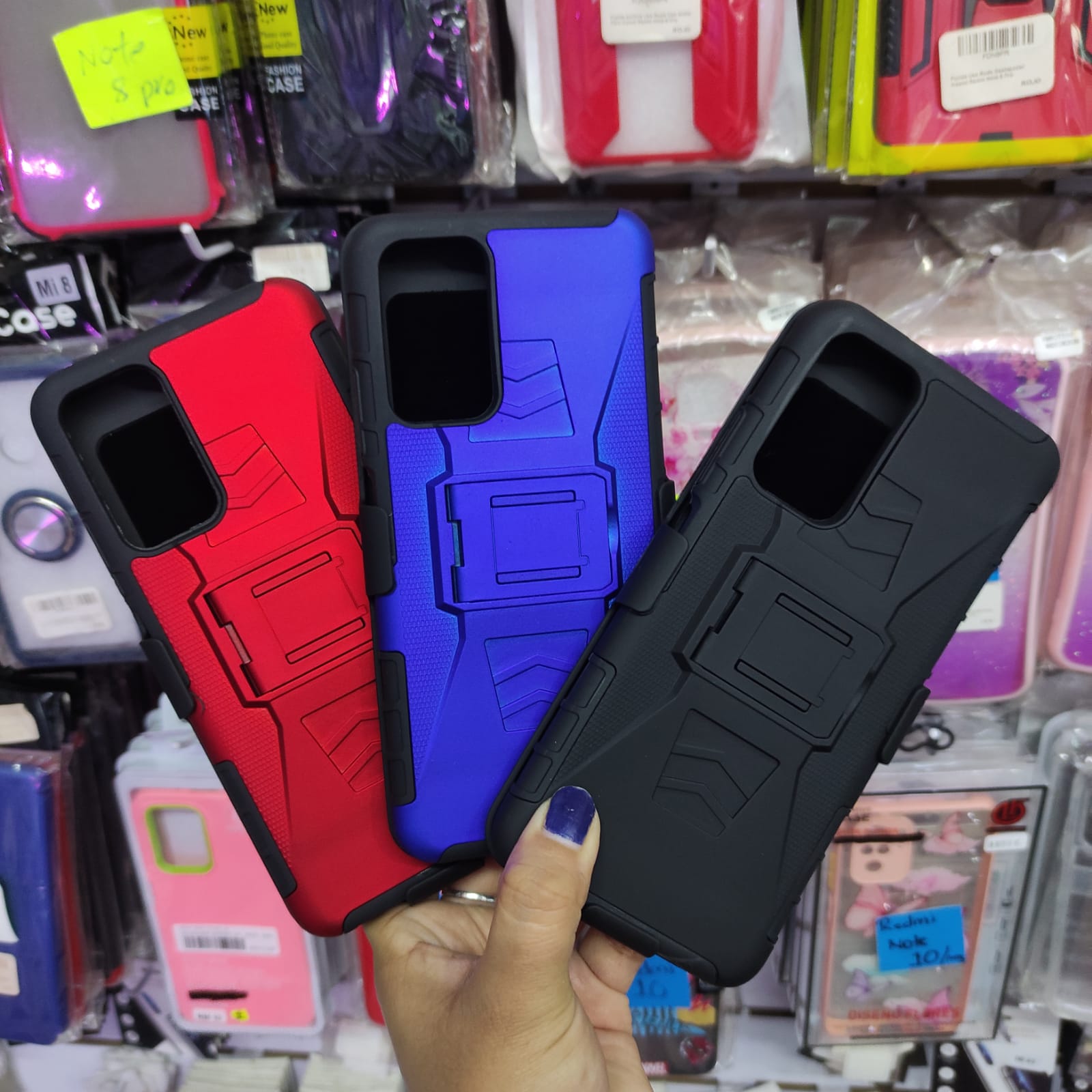 Funda de teléfono para Xiaomi Redmi Note 11 Pro 5G China de Uso Rudo  Shockproof + Cristal 9D Cuarey