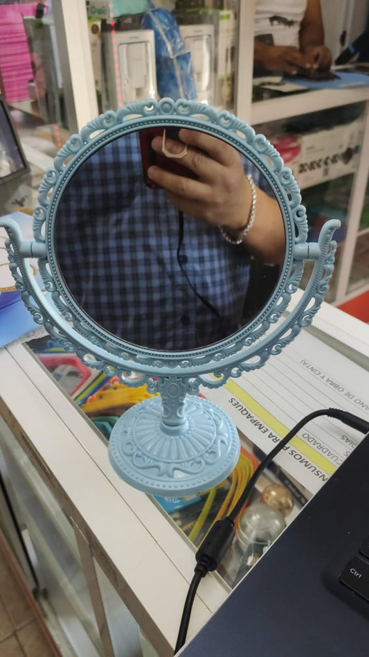 Espejo doble Azul