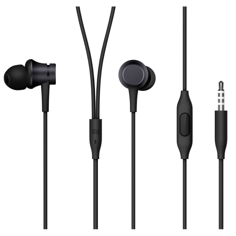 Audífonos Auriculares Manos Libres Original Xiaomi Piston MI In-Ear Headphones Basic - NEGRO